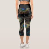 Peacock Feather Capri Leggings (Rückseite)