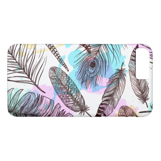Peacock Feather Case-Mate iPhone Hülle (Rückseite (Horizontal))