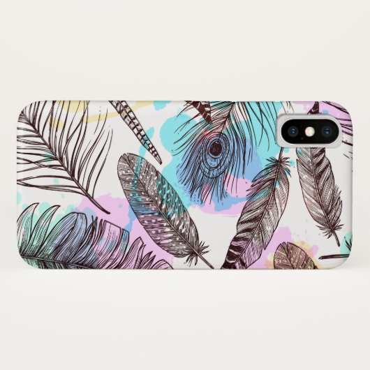 Peacock Feather Case-Mate iPhone Hülle (Rückseite (Horizontal))