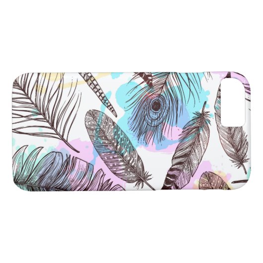 Peacock Feather Case-Mate iPhone Hülle (Rückseite (Horizontal))