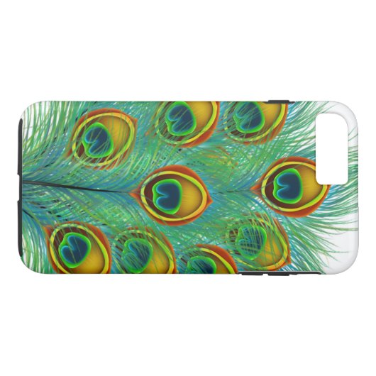 Peacock Feather Case-Mate iPhone Hülle (Rückseite (Horizontal))