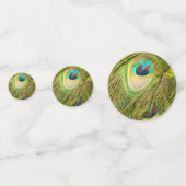 Peacock Feather Confetti Konfetti (Vorderseiten)