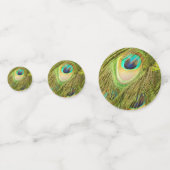 Peacock Feather Confetti Konfetti (Rückseiten)