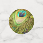 Peacock Feather Confetti Konfetti (Klein Vorderseite)