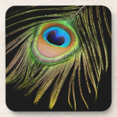 Peacock Feather Cork Untersetzer (Vorderseite)