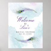 Peacock Feather Custom SIgn Poster (Vorne)