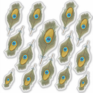 Peacock Feather Decal Aufkleber
