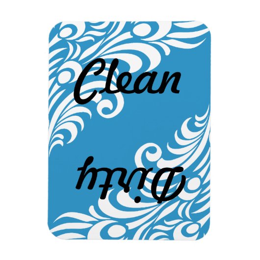 Peacock Feather Dishwasher Magnet (Vertikal)