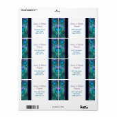 Peacock Feather Drama - Adressetikett (Vorne)