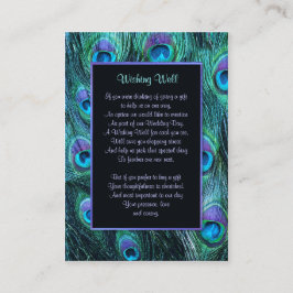 Peacock Feather Drama Wedding - Gut wollen Begleitkarte