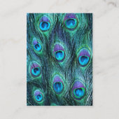Peacock Feather Drama Wedding - Gut wollen Begleitkarte (Rückseite)