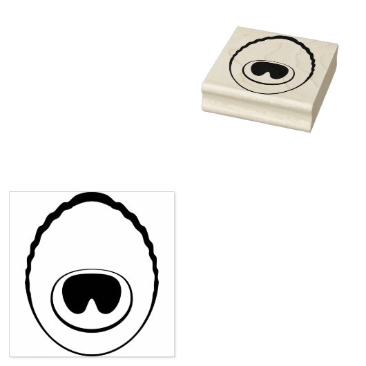 Peacock Feather Eye /2 Briefmarke Gummistempel (Stempel)