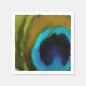 Peacock Feather Eye Serviette (Vorderseite)