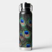 Peacock Feather Eyespot Pattern Trinkflasche (Vorderseite)