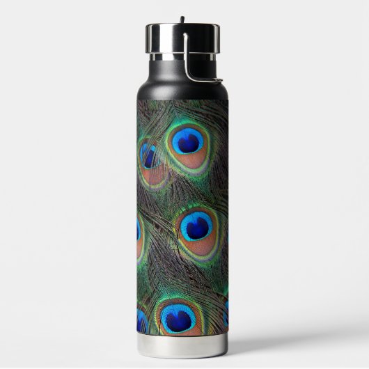 Peacock Feather Eyespot Pattern Trinkflasche (Links)