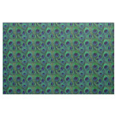 Peacock Feather Fabric - Green Aquamarin Blue Navy Stoff (Yard (91,4 cm))