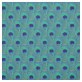 Peacock Feather Fabric - Green Blue Navy Aquamarin Stoff (Muster)