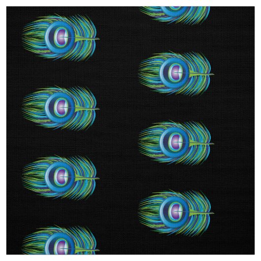 Peacock Feather Fabric Stoff (Muster)