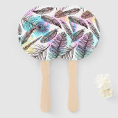 Peacock Feather Fächer (Vorne und Hinten)