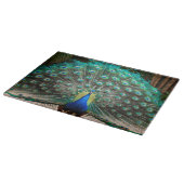 Peacock Feather Fanning Schneidebrett (Ecke)
