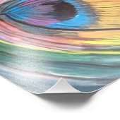 Peacock Feather Fotodruck (Ecke)