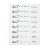 Peacock Feather Frohe Weihnachts Wraparound Labels (Bogen)