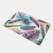 Peacock Feather Fußmatte (Schrägansicht)