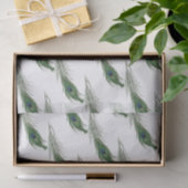 Peacock Feather Gemustert | Geeignet Seidenpapier (Geschenk)