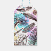 Peacock Feather Geschenkanhänger (Rückseite)