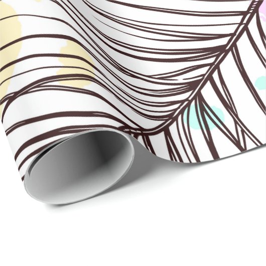 Peacock Feather Geschenkpapier (Rolleneckpunkt)