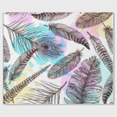 Peacock Feather Geschenkpapier (Flach)