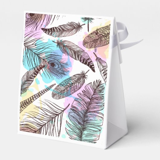 Peacock Feather Geschenkschachtel (Rückseite)