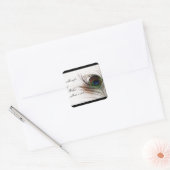 Peacock Feather Glamour Umschlag Aufkleber (Umschlag)