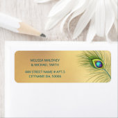 Peacock Feather Gold |  Wedding (Insitu)