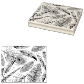 Peacock Feather Gummistempel (Stempel)