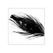 Peacock Feather Gummistempel (Prägung)