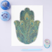 Peacock Feather Hamsa Flyer (Einzeln)