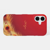 Peacock Feather iPhone 16 Hülle (Rückseite (Horizontal))