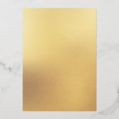 Peacock Feather Jewel Tone Gold Wedding  Folieneinladung (Rückseite)