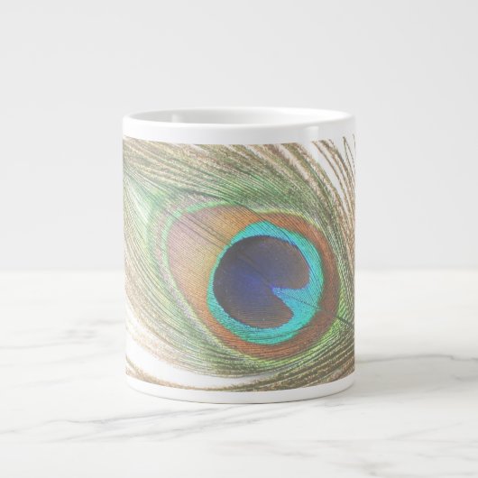 Peacock Feather Jumbo-Tasse (Vorderseite)