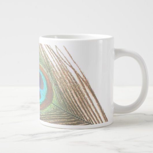 Peacock Feather Jumbo-Tasse (Rechts)