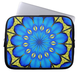 Peacock Feather Kaleidoscope 4 Laptopschutzhülle