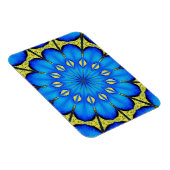 Peacock Feather Kaleidoscope 4 Magnet (Rechte Seite)