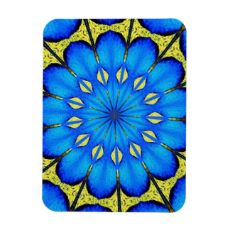 Peacock Feather Kaleidoscope 4 Magnet