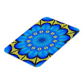 Peacock Feather Kaleidoscope 4 Magnet (Linke Seite)