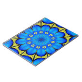 Peacock Feather Kaleidoscope 4 Notizblock (Linke Seite)