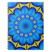 Peacock Feather Kaleidoscope 4 Notizblock (Vorderseite)