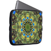 Peacock Feather Kaleidoskop 1 Laptopschutzhülle (Vorne Rechts)