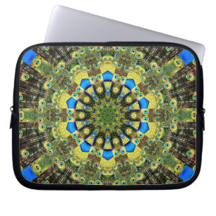 Peacock Feather Kaleidoskop 1 Laptopschutzhülle