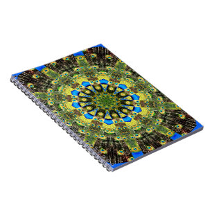 Peacock Feather Kaleidoskop 1 Notizblock